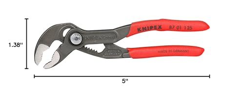 KNIPEX Tools - Cobra Water Pump Pliers (8701150), 6-Inch,Red