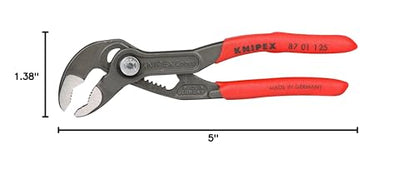 KNIPEX Tools - Cobra Water Pump Pliers (8701150), 6-Inch,Red