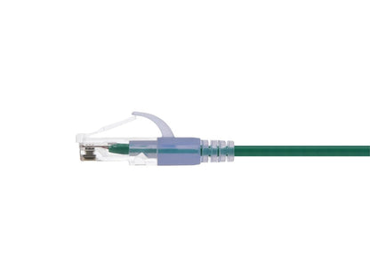 Monoprice Cat6A Ethernet Patch Cable - Snagless RJ45, 550Mhz, 10G, UTP, Pure Bare Copper Wire, 30AWG, 5-Pack, 3 Feet, Blue - SlimRun Series