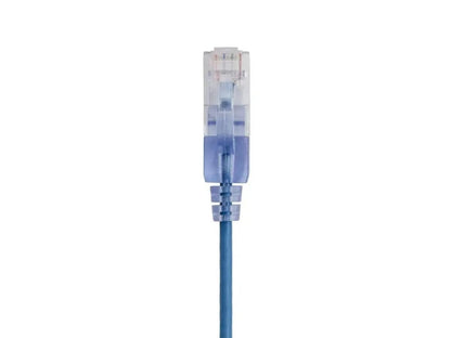 Monoprice Cat6A Ethernet Patch Cable - Snagless RJ45, 550Mhz, 10G, UTP, Pure Bare Copper Wire, 30AWG, 5-Pack, 3 Feet, Blue - SlimRun Series