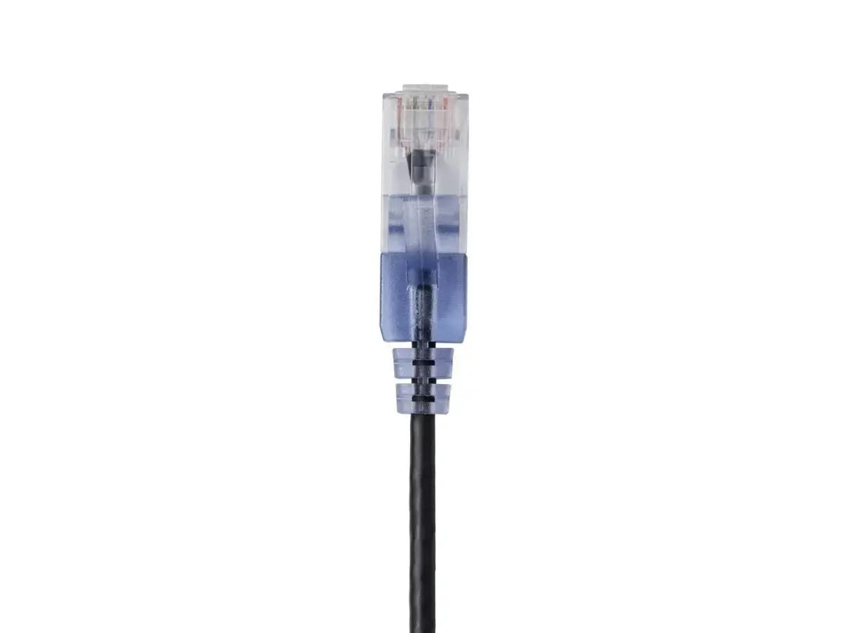 Monoprice Cat6A Ethernet Patch Cable - Snagless RJ45, 550Mhz, 10G, UTP, Pure Bare Copper Wire, 30AWG, 5-Pack, 3 Feet, Blue - SlimRun Series