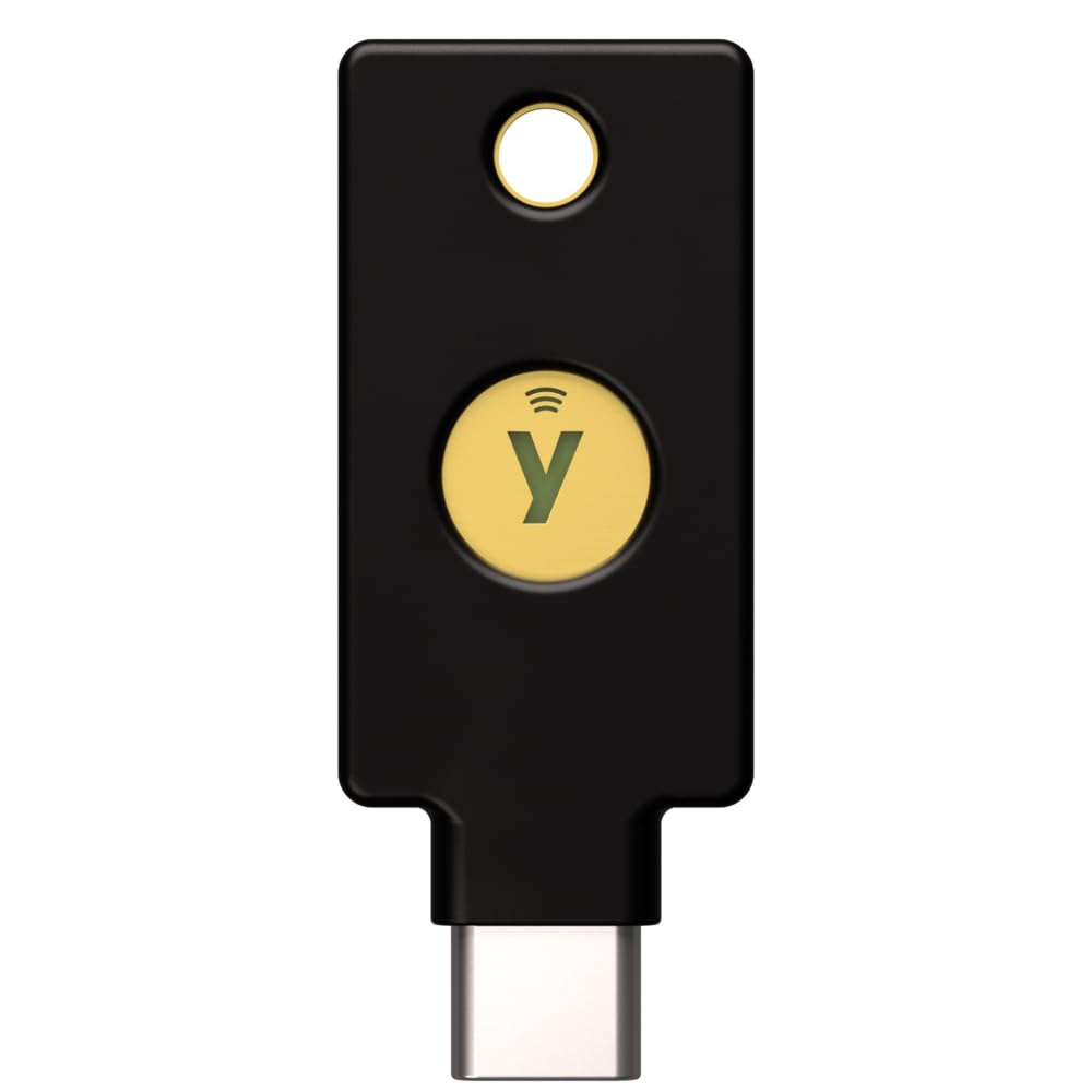 Yubico - YubiKey 5C NFC - Two-Factor authentication (2FA) Security Key, Connect via USB-C or NFC, FIDO Certified - Protect Your Online Accounts