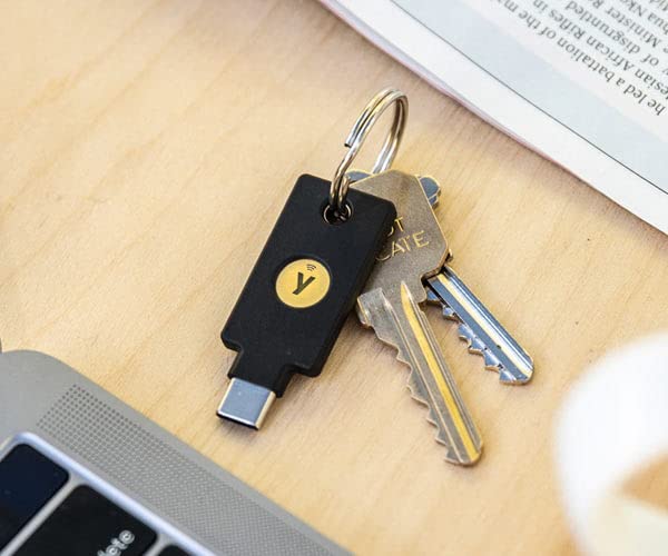 Yubico - YubiKey 5C NFC - Two-Factor authentication (2FA) Security Key, Connect via USB-C or NFC, FIDO Certified - Protect Your Online Accounts