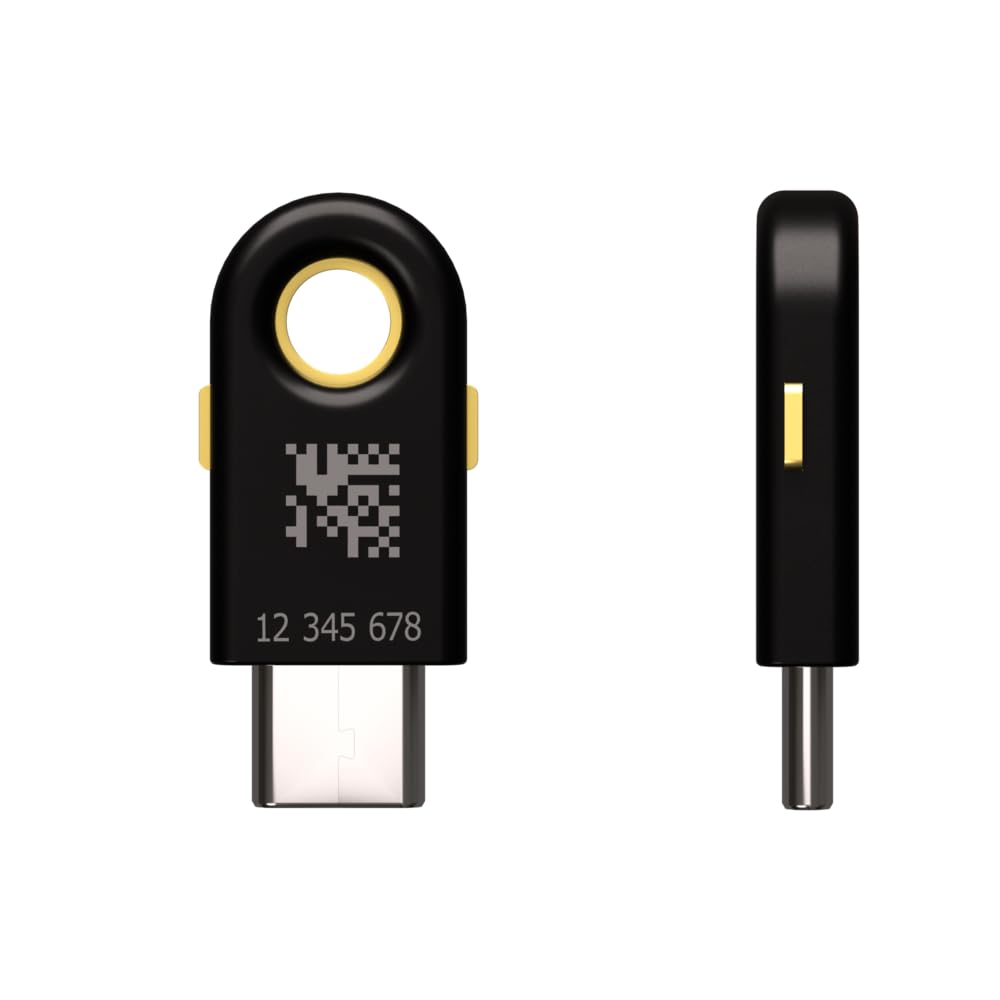 Yubico - YubiKey 5C NFC - Two-Factor authentication (2FA) Security Key, Connect via USB-C or NFC, FIDO Certified - Protect Your Online Accounts