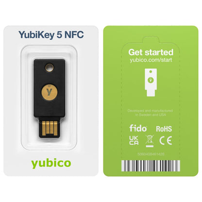 Yubico - YubiKey 5C NFC - Two-Factor authentication (2FA) Security Key, Connect via USB-C or NFC, FIDO Certified - Protect Your Online Accounts