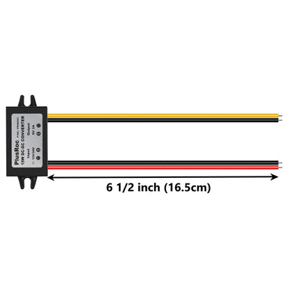 PlusRoc Waterproof 12V/24V to 5V Converter DC-DC Step Down Module Power Adapter Compatible with Raspberry Pi 4, Cellphone, Car (USB Type-C Connector)