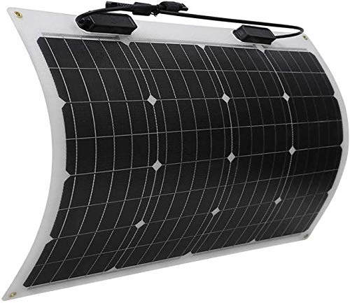 Renogy Solar Panel 200W 12V Lightweight Monocrystalline Ultra-Flexible Bendable Mono Off-Grid Charger for Marine RV Cabin Van Car Boat Curve Surfaces