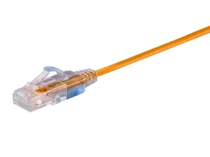 Monoprice Cat6A Ethernet Patch Cable - Snagless RJ45, 550Mhz, 10G, UTP, Pure Bare Copper Wire, 30AWG, 5-Pack, 3 Feet, Blue - SlimRun Series