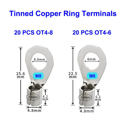 Flat Copper Braid Cable,13mm Flat Copper Braided Ground Strap Wire, Flexible Shielding Wire Mesh（16.4ft）