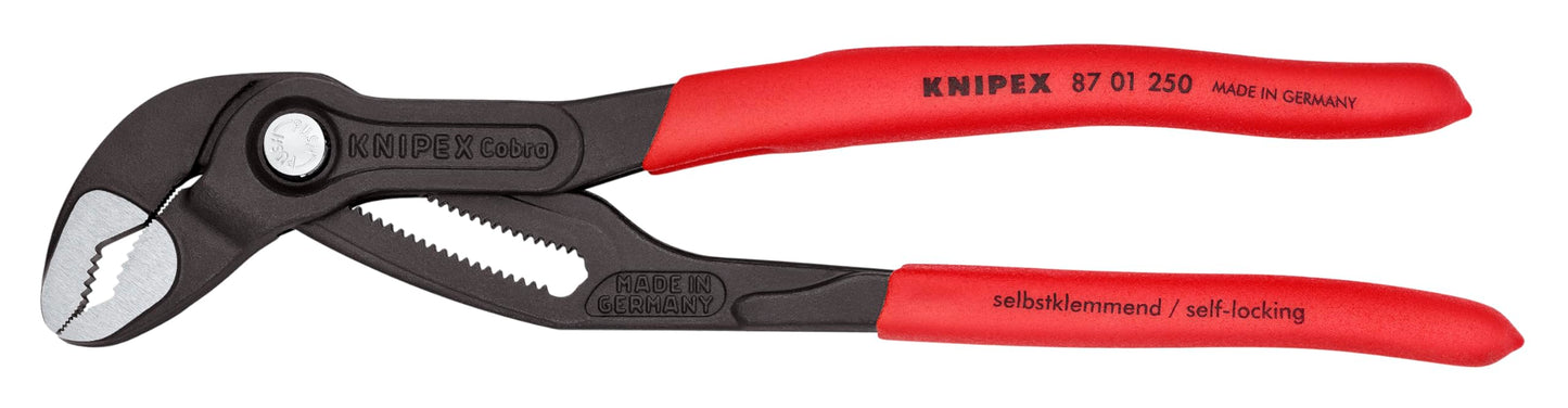 KNIPEX Tools - Cobra Water Pump Pliers (8701150), 6-Inch,Red