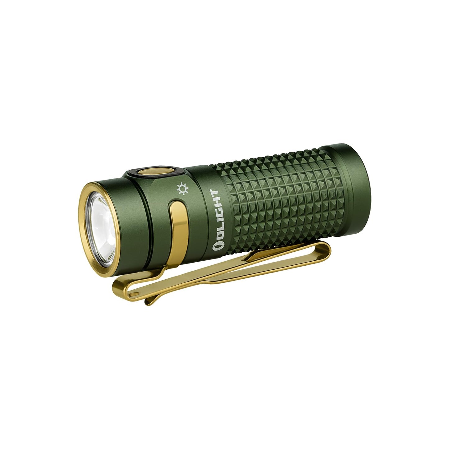 OLIGHT Baton4 Rechargeable EDC Flashlight, LED Pocket Flashlight 1300 Lumens with Magnetic Charging Cable, Small Powerful Bright Flashlight IPX8 Waterproof for Home, Camping and Emergencies (OD Green)