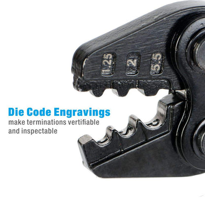 iCrimp Non-insulated Terminal Crimping Tool for AWG 16 to AWG 10 Non-Insulated Terminals and Butt/Spice/Open/Plug Connectors for Auto Electrical,Marine,Motorcycle Wiring Repairs,Loom Assembly