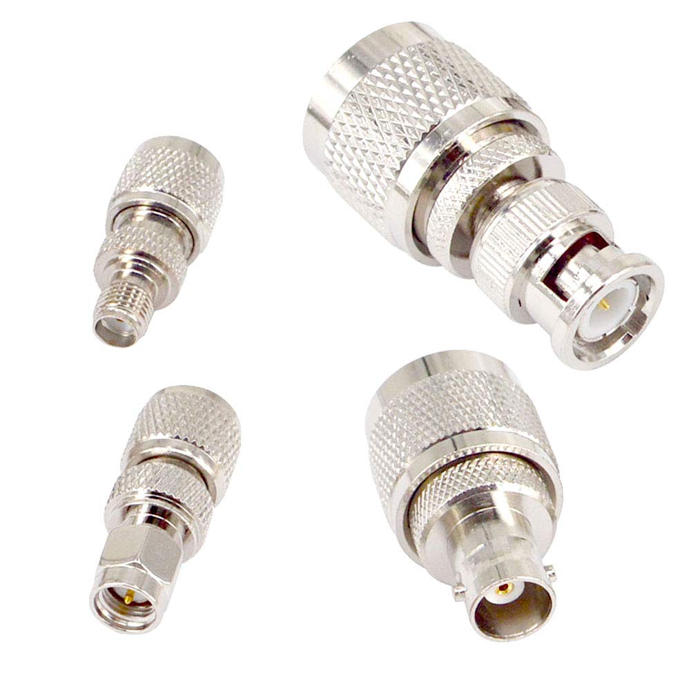 onelinkmore 20 Type Set UHF PL259 SO239 Mini UHF Adapter Kits UHF to SMA/BNC/MCX/FME/F/TNC/Mini UHF RF Coaxial Adapter Male Female Coax UHF VHF HF Radios Adapter Connector Kit …