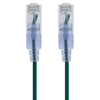 Monoprice Cat6A Ethernet Patch Cable - Snagless RJ45, 550Mhz, 10G, UTP, Pure Bare Copper Wire, 30AWG, 5-Pack, 3 Feet, Blue - SlimRun Series