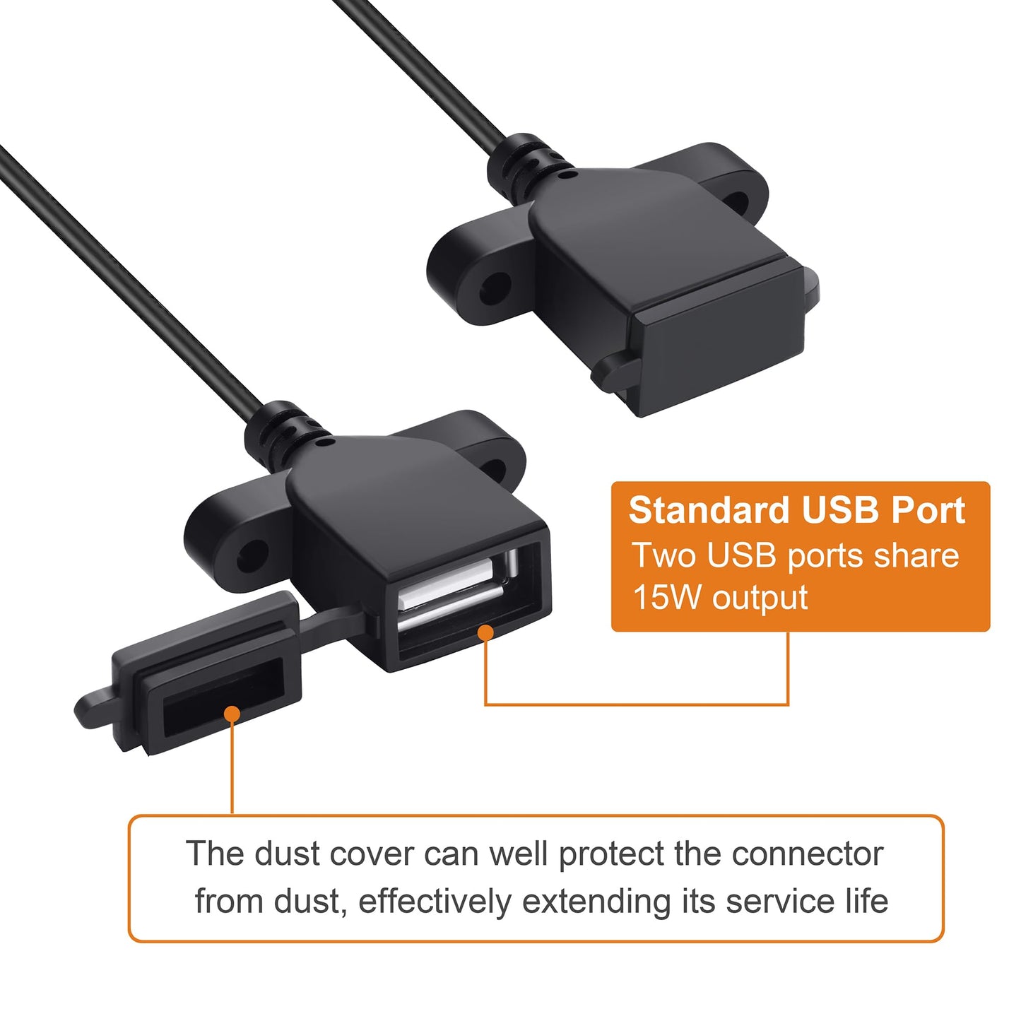 PlusRoc Waterproof 12V/24V to 5V Converter DC-DC Step Down Module Power Adapter Compatible with Raspberry Pi 4, Cellphone, Car (USB Type-C Connector)