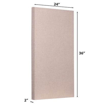 ATS Acoustics Sound Absorbing Acoustic Panel Fire Rated Professional Studio Quality 24" x 36" x 2" (Platinum)