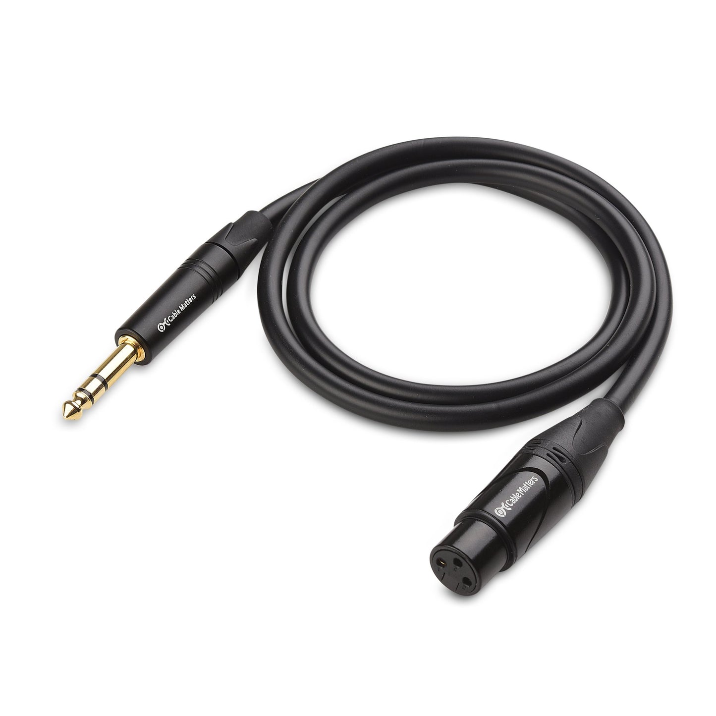 Cable Matters 6.35mm (1/4 Inch) TRS to XLR Cable 6 ft Male to Female (XLR to TRS Cable, XLR to 1/4 Cable, 1/4 to XLR Cable)