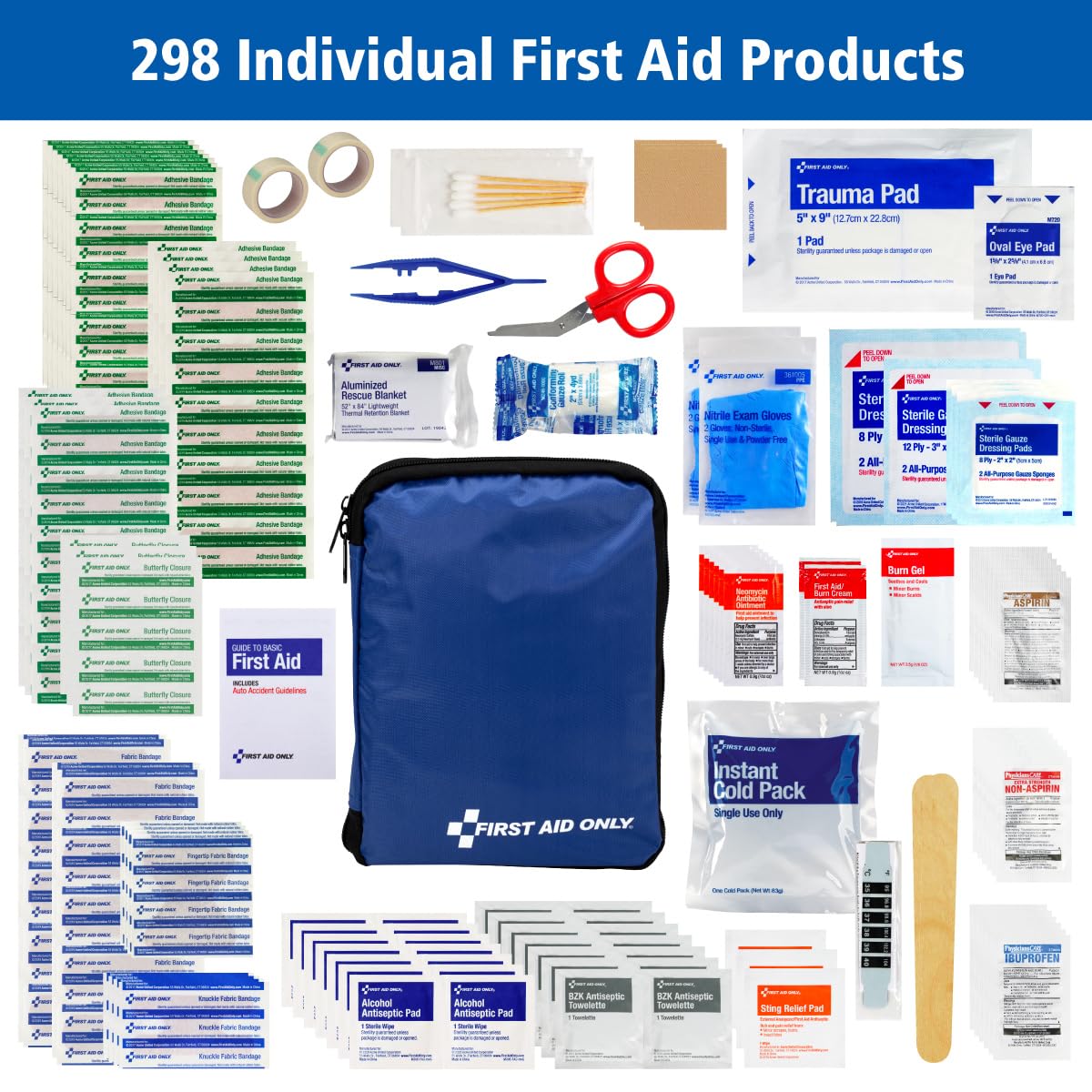 First Aid Only 299 Piece All-Purpose Emergency First Aid Kit (FAO-442)