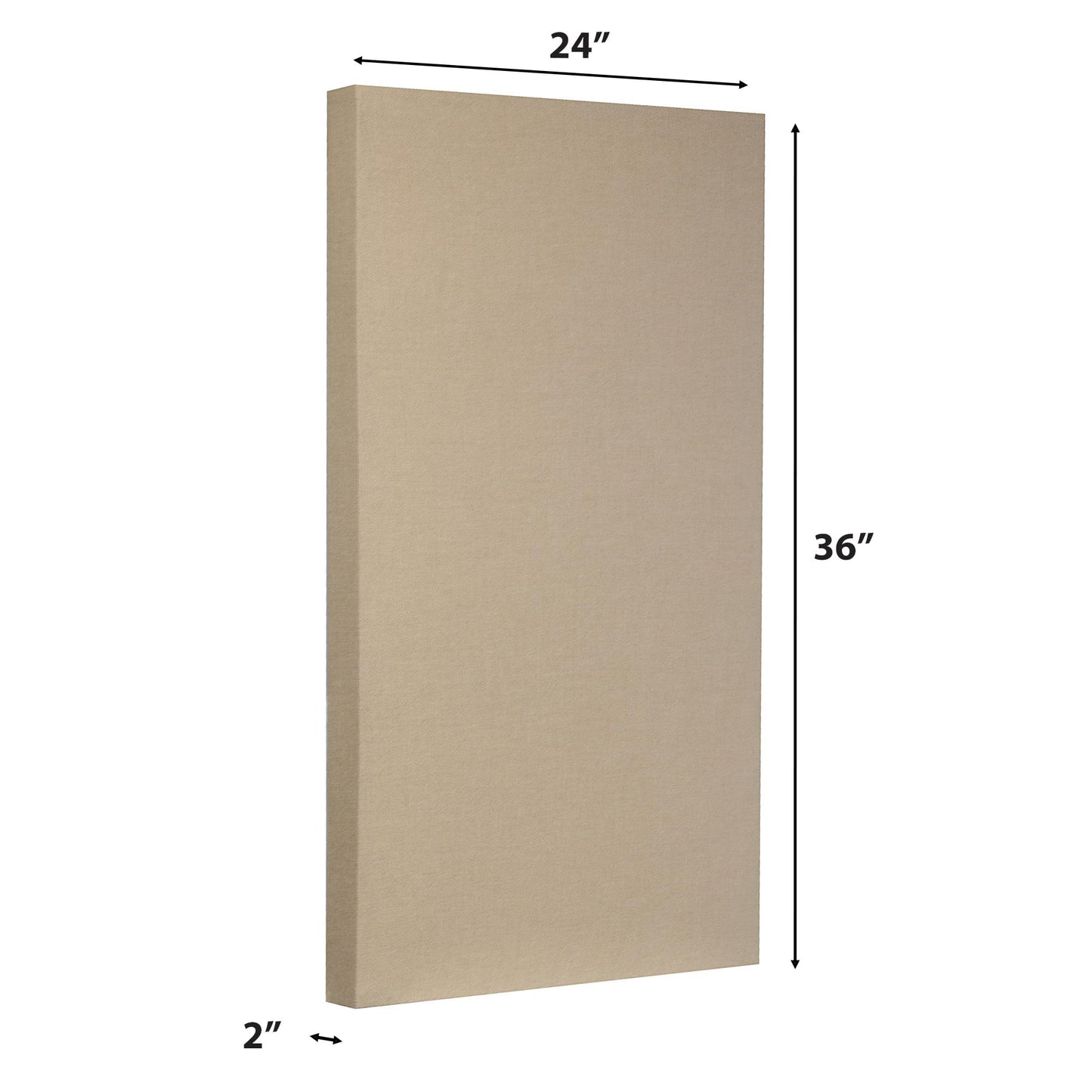 ATS Acoustics Sound Absorbing Acoustic Panel Fire Rated Professional Studio Quality 24" x 36" x 2" (Platinum)