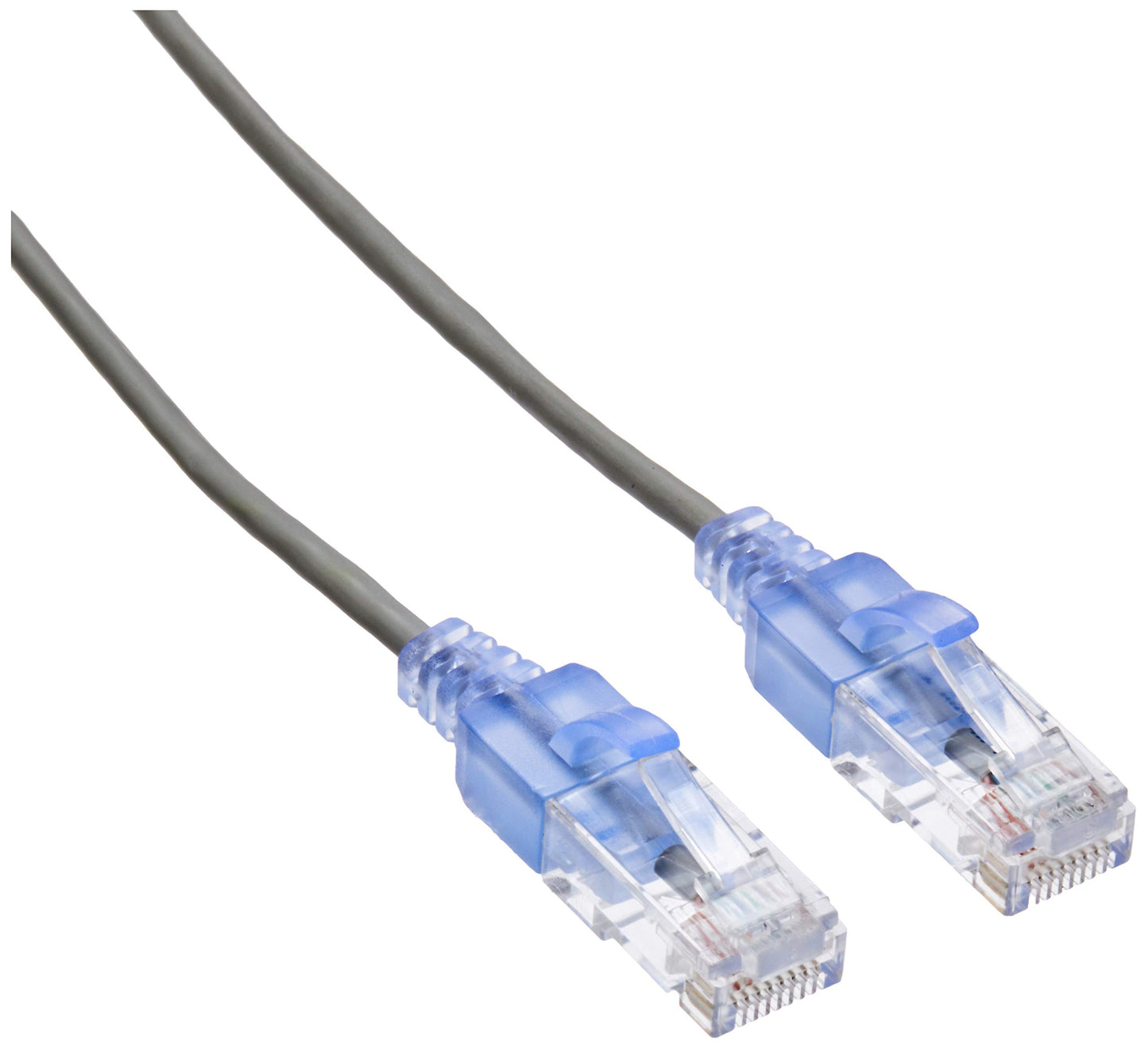 Monoprice Cat6A Ethernet Patch Cable - Snagless RJ45, 550Mhz, 10G, UTP, Pure Bare Copper Wire, 30AWG, 5-Pack, 3 Feet, Blue - SlimRun Series