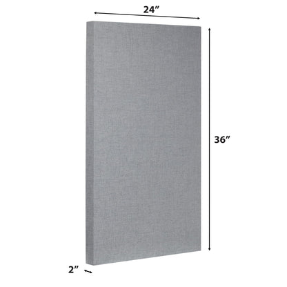 ATS Acoustics Sound Absorbing Acoustic Panel Fire Rated Professional Studio Quality 24" x 36" x 2" (Platinum)