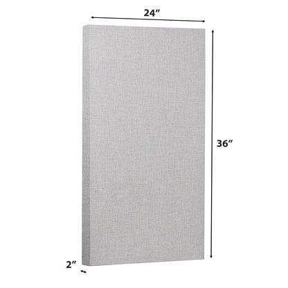 ATS Acoustics Sound Absorbing Acoustic Panel Fire Rated Professional Studio Quality 24" x 36" x 2" (Platinum)