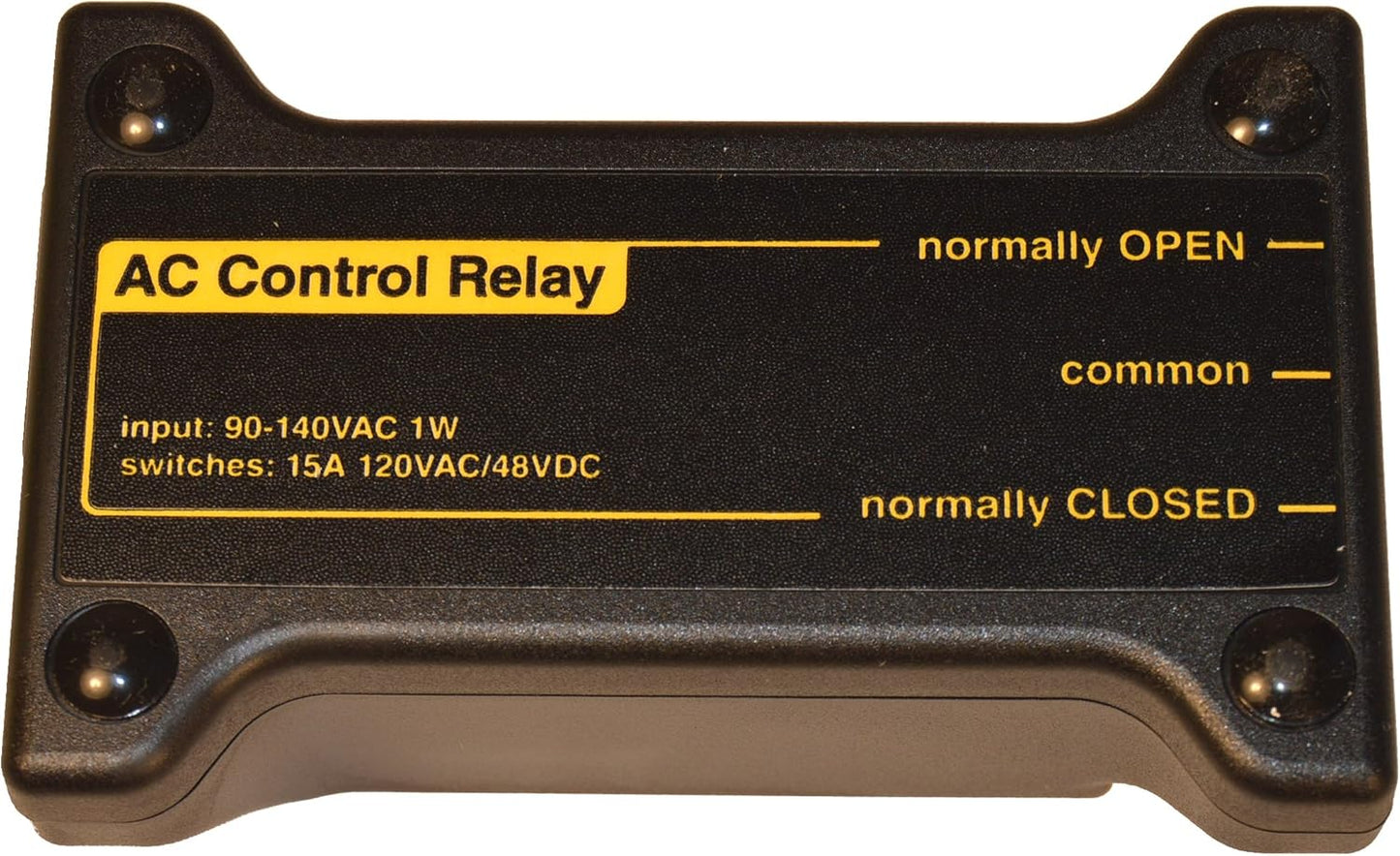 Enclosed AC/DC Power Relay with Protection & De-Bounce. Screw Terminals. 120V Trigger Input.