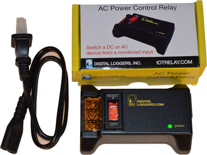 Enclosed AC/DC Power Relay with Protection & De-Bounce. Screw Terminals. 120V Trigger Input.